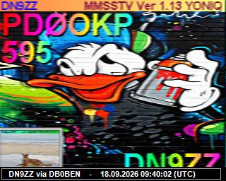 SSTV image from PI1DFT_2M