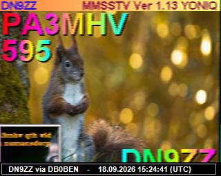 SSTV image from PI1DFT_2M
