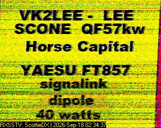 SSTV image from VK7DIK_2M