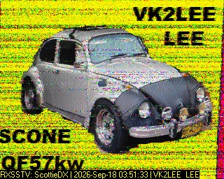 SSTV image from VK7DIK_2M