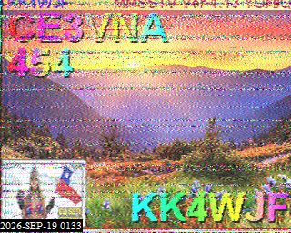 SSTV image from KP4TR_20M