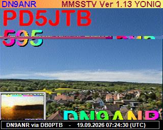 SSTV image from PI1DFT_2M