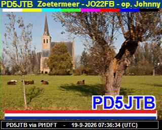 SSTV image from PI1DFT_2M