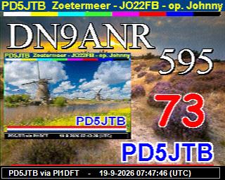 SSTV image from PI1DFT_2M