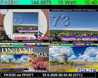 SSTV image from PI1DFT_2M