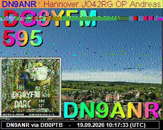 SSTV image from PI1DFT_2M