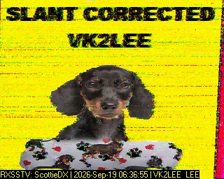 SSTV image from VK7DIK_2M