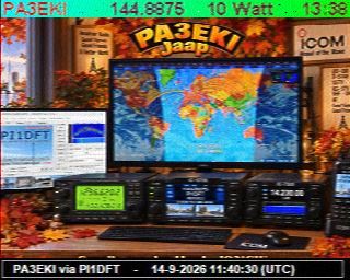 Latest received SSTV image